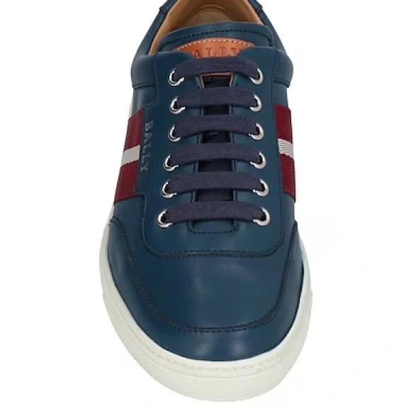 Bally Men Oriano Men'sBlue Atlantic Leather Sneaker